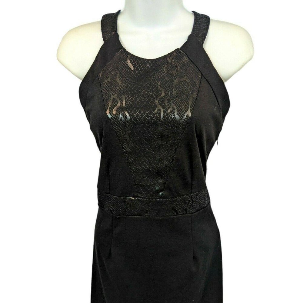 Lorena Rose Sleeveless Black Stretch Dress Size S